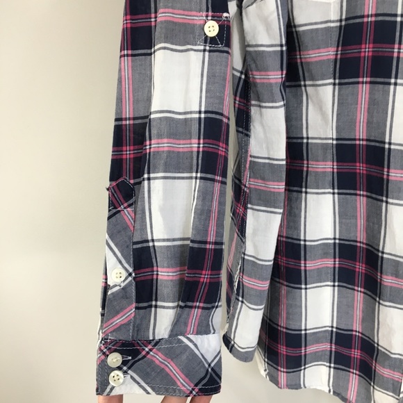 Torrid Plaid Cotton Button Down Shirt - Picture 5 of 6